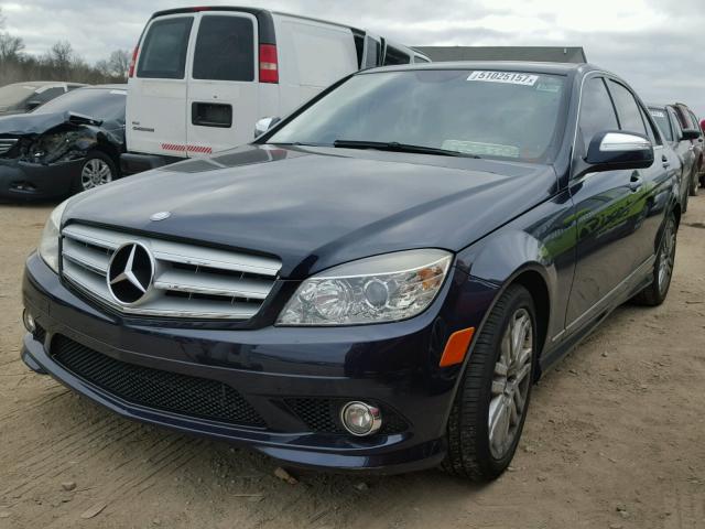 WDDGF54X48R014529 - 2008 MERCEDES-BENZ C 300 BLUE photo 2