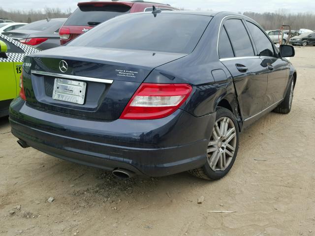 WDDGF54X48R014529 - 2008 MERCEDES-BENZ C 300 BLUE photo 4