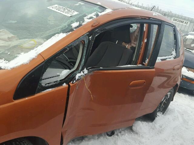 JHMGE8H59BC800326 - 2011 HONDA FIT SPORT ORANGE photo 9