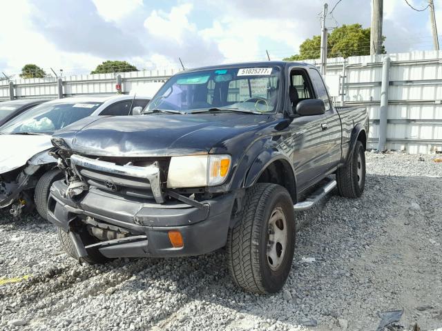 4TASN92N6XZ484426 - 1999 TOYOTA TACOMA XTR GREEN photo 2