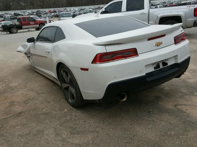 2G1FK1EJ8F9299191 - 2015 CHEVROLET CAMARO 2SS WHITE photo 3