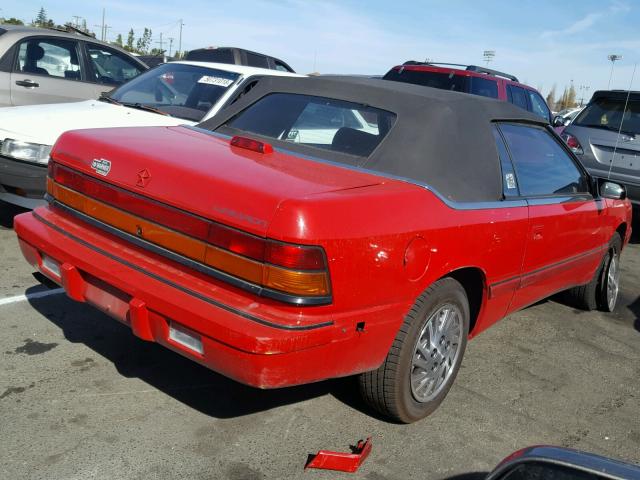 1C3XU4539PF636585 - 1993 CHRYSLER LEBARON 红色 照片 4