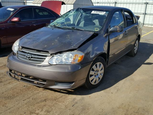 1NXBR32E54Z271977 - 2004 TOYOTA COROLLA GRAY photo 2