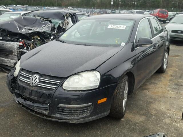 3VWRM71K78M186291 - 2008 VOLKSWAGEN JETTA SE BLACK photo 2