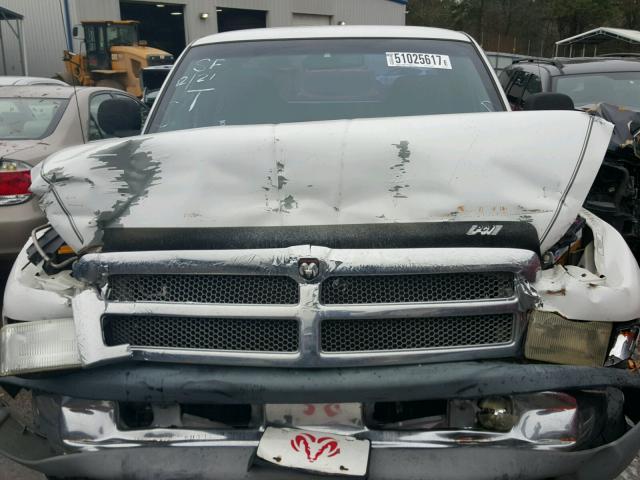 3B7KC236X1G711858 - 2001 DODGE RAM 2500 WHITE photo 7