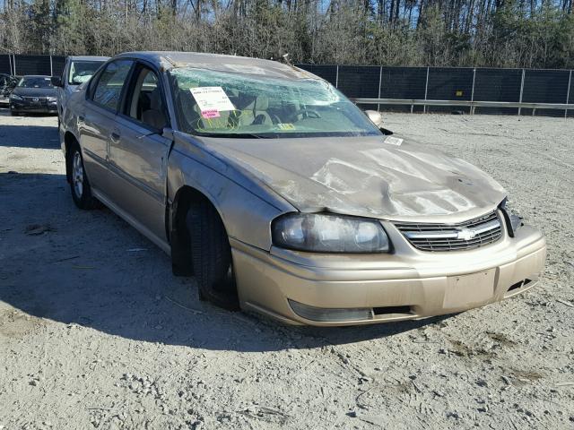 2G1WH52K259172082 - 2005 CHEVROLET IMPALA LS GOLD photo 1