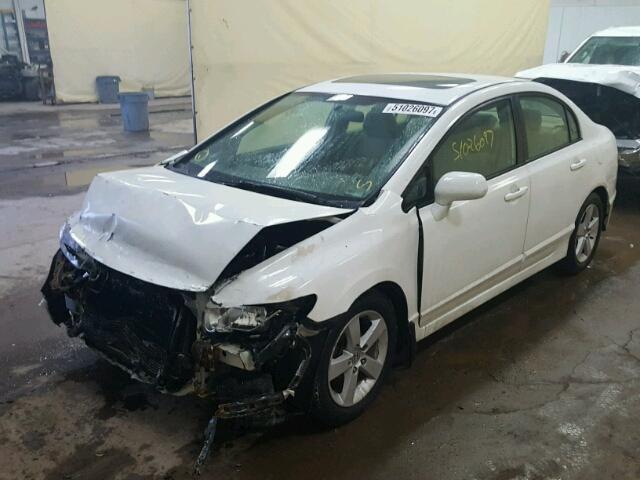 1HGFA16806L017044 - 2006 HONDA CIVIC EX WHITE photo 2