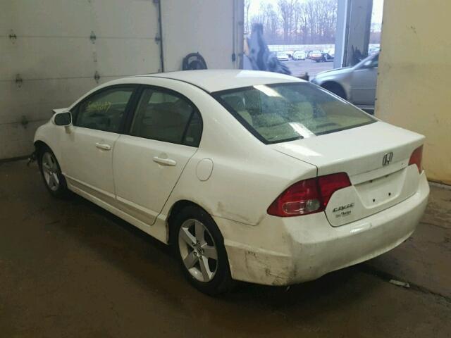 1HGFA16806L017044 - 2006 HONDA CIVIC EX WHITE photo 3