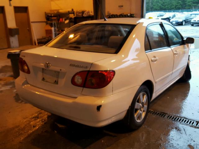 1NXBR38E94Z270175 - 2004 TOYOTA COROLLA CE WHITE photo 4