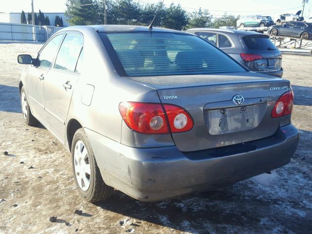 2T1BR32E28C921369 - 2008 TOYOTA COROLLA CE SILVER photo 3