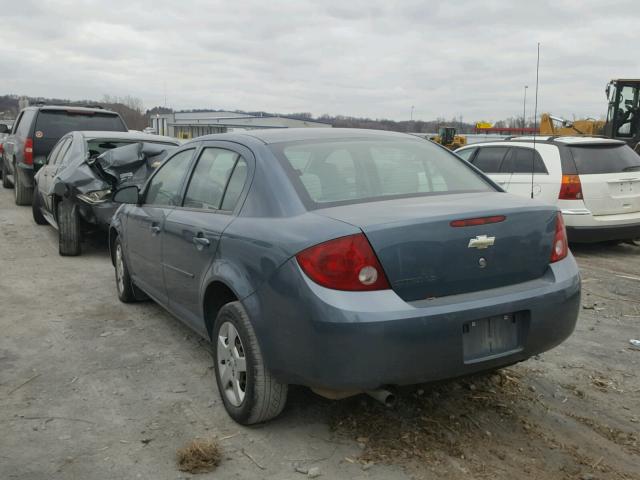 1G1AK55F967810972 - 2006 CHEVROLET COBALT LS BLUE photo 3