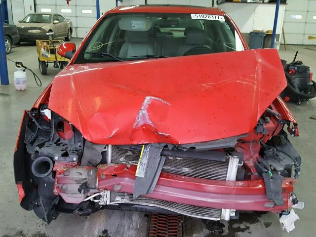 1G1AL55F777104467 - 2007 CHEVROLET COBALT LT RED photo 7