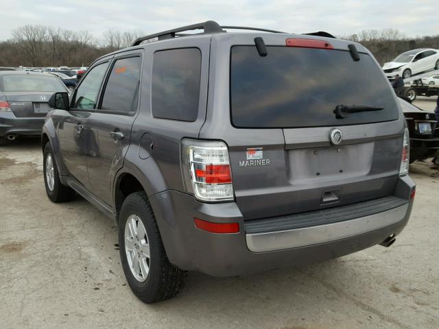 4M2CN9B74AKJ29338 - 2010 MERCURY MARINER GRAY photo 3