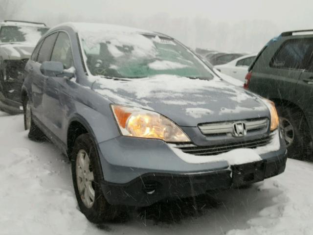 JHLRE48758C030593 - 2008 HONDA CR-V EXL BLUE photo 1