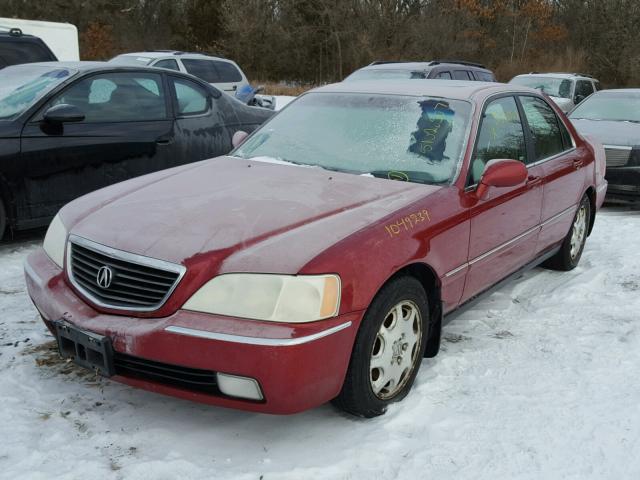 JH4KA965XYC008337 - 2000 ACURA 3.5RL RED photo 2