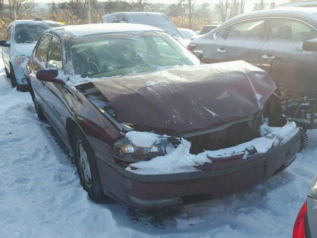 2G1WH55K519156464 - 2001 CHEVROLET IMPALA LS MAROON photo 1