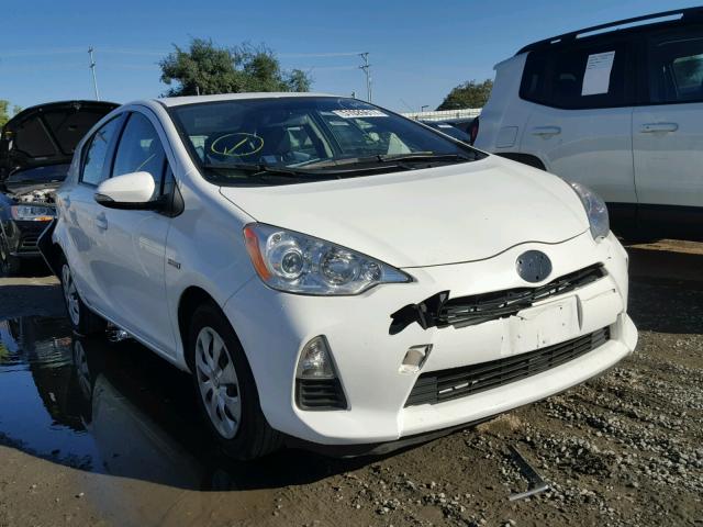 JTDKDTB32D1532002 - 2013 TOYOTA PRIUS C WHITE photo 1