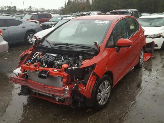 JHMGK5H51GS007879 - 2016 HONDA FIT LX أحمر صورة 2