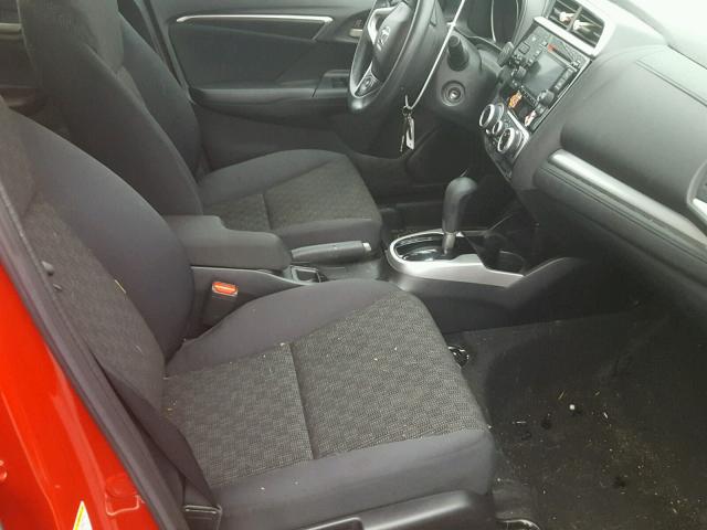 JHMGK5H51GS007879 - 2016 HONDA FIT LX أحمر صورة 5