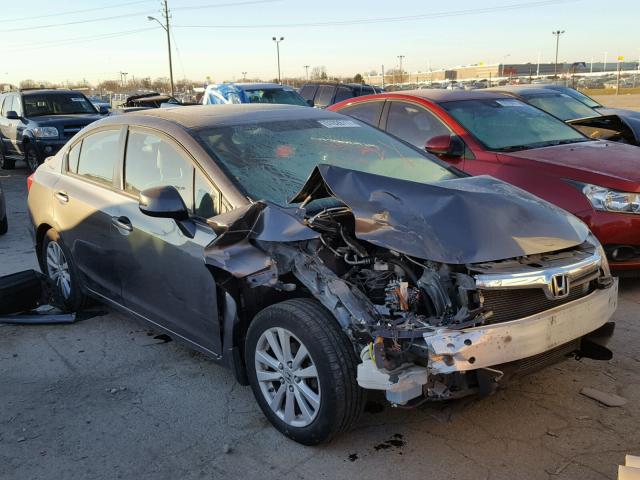 19XFB2F95CE023338 - 2012 HONDA CIVIC EXL GRAY photo 1