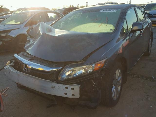 19XFB2F95CE023338 - 2012 HONDA CIVIC EXL GRAY photo 2