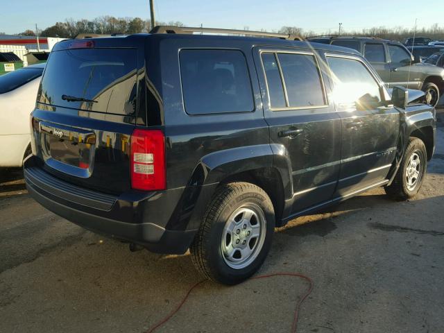 1C4NJPBB7ED691439 - 2014 JEEP PATRIOT SP BLACK photo 4