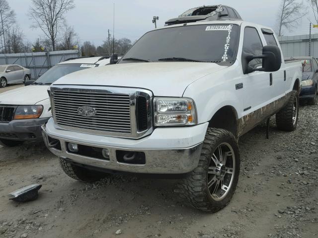 1FTNW21F81EA03106 - 2001 FORD F250 SUPER WHITE photo 2