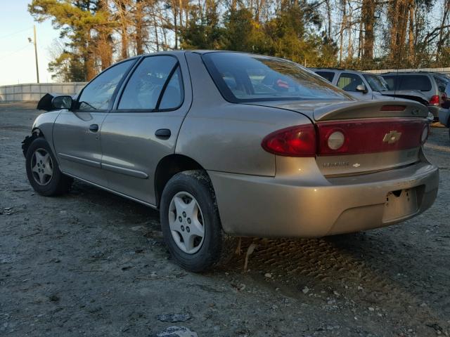 1G1JC52F657100315 - 2005 CHEVROLET CAVALIER BEIGE photo 3