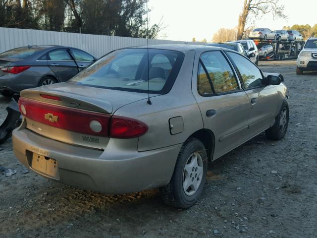 1G1JC52F657100315 - 2005 CHEVROLET CAVALIER BEIGE photo 4