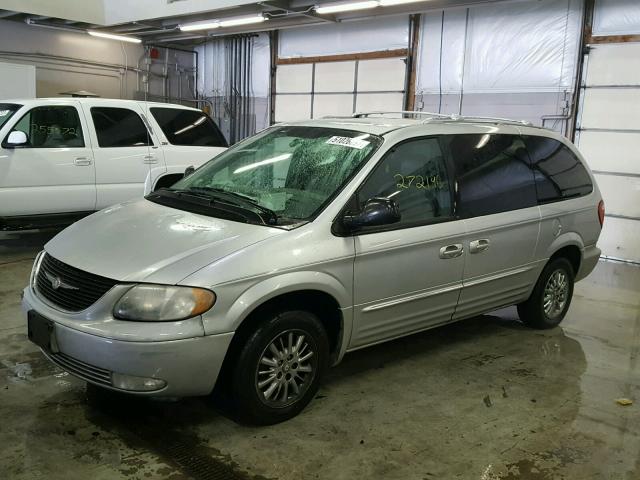 2C8GP64L23R127181 - 2003 CHRYSLER TOWN & COU BEIGE photo 2