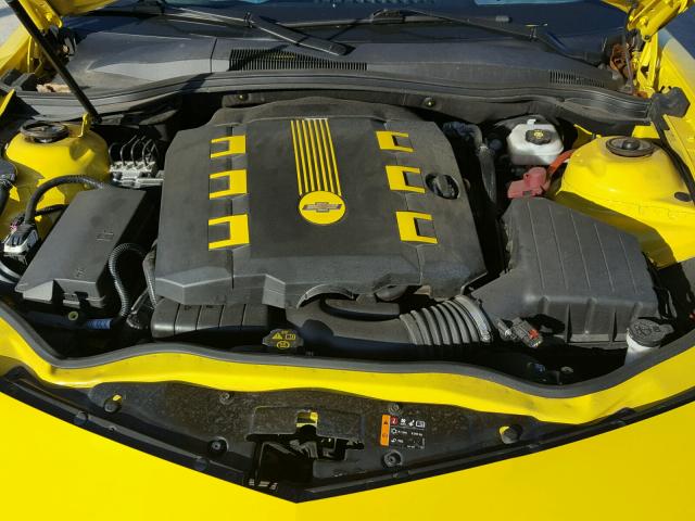 2G1FD1E38F9134415 - 2015 CHEVROLET CAMARO LT YELLOW photo 7