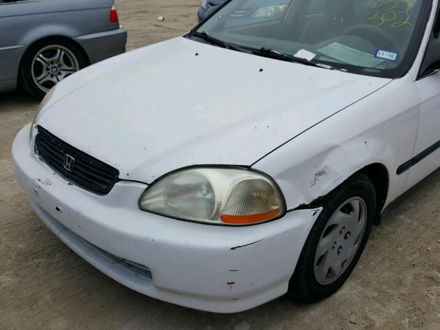 JHMEJ6672VS034302 - 1997 HONDA CIVIC LX WHITE photo 9