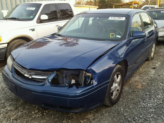 2G1WH52K949349855 - 2004 CHEVROLET IMPALA LS BLUE photo 2