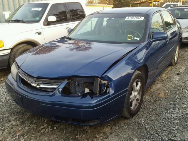 2G1WH52K949349855 - 2004 CHEVROLET IMPALA LS BLUE photo 9