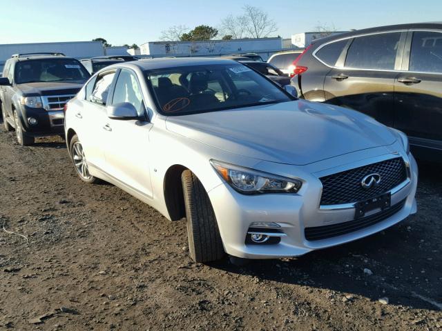 JN1BV7AR9FM413121 - 2015 INFINITI Q50 BASE SILVER photo 1