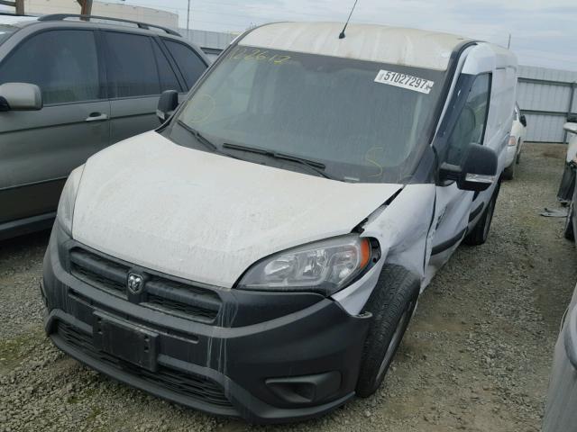 ZFBERFAT2F6A88570 - 2015 RAM PROMASTER WHITE photo 2