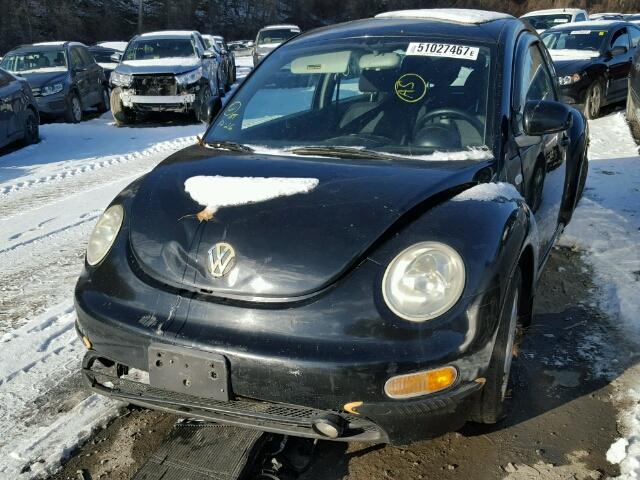 3VWCC21C7XM474413 - 1999 VOLKSWAGEN NEW BEETLE BLACK photo 2