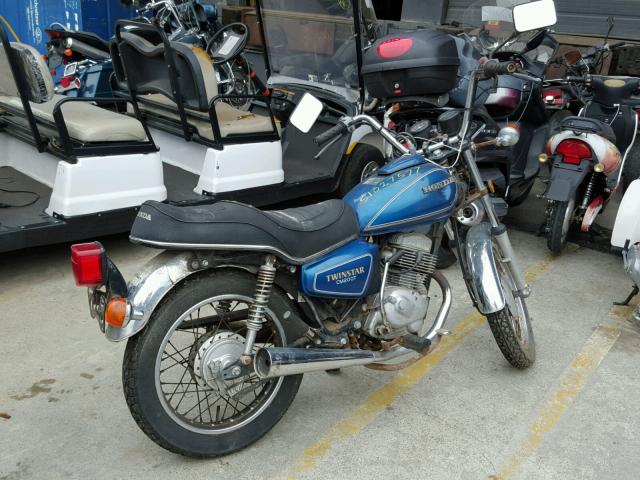 JH2MC0102BM109568 - 1981 HONDA CM200 BLUE photo 4