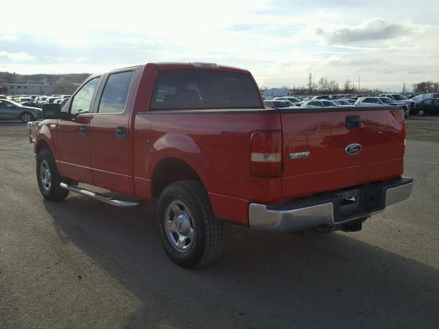 1FTPW14565FA44808 - 2005 FORD F150 SUPER RED photo 3