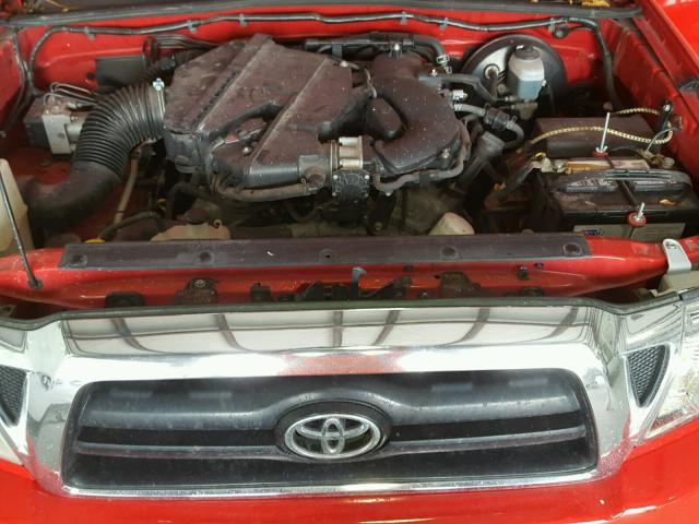 3TMLU42N76M004828 - 2006 TOYOTA TACOMA DOU RED photo 7