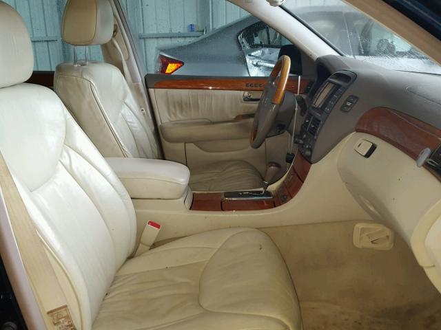 JTHBN30F510045726 - 2001 LEXUS LS 430 BLUE photo 5