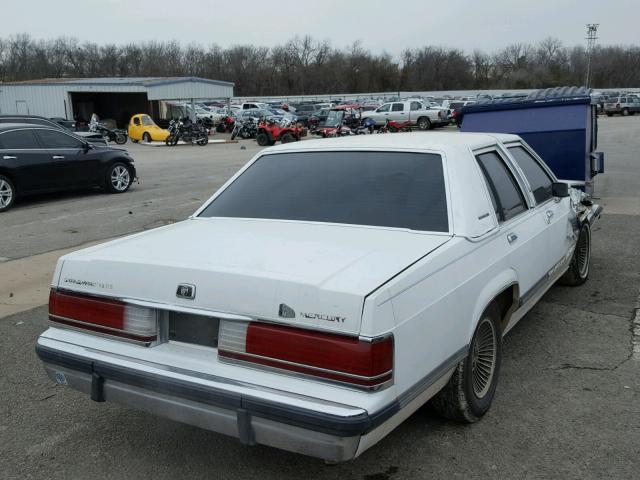 2MECM74F7LX627498 - 1990 MERCURY GRAND MARQ WHITE photo 4