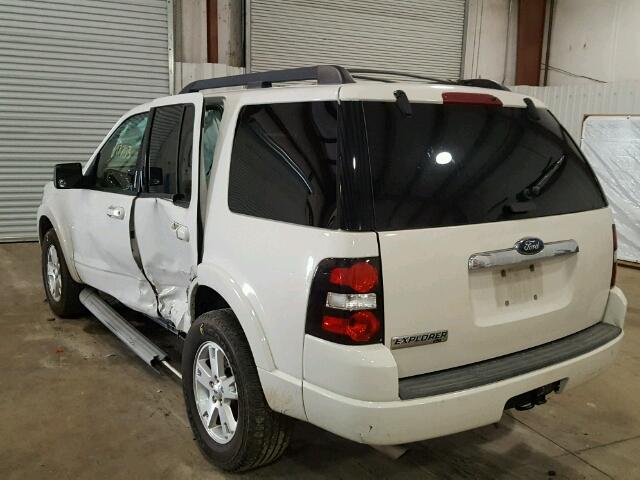 1FMEU6DE9AUA39274 - 2010 FORD EXPLORER X WHITE photo 3