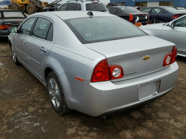 1G1ZD5E01CF172517 - 2012 CHEVROLET MALIBU 2LT SILVER photo 3