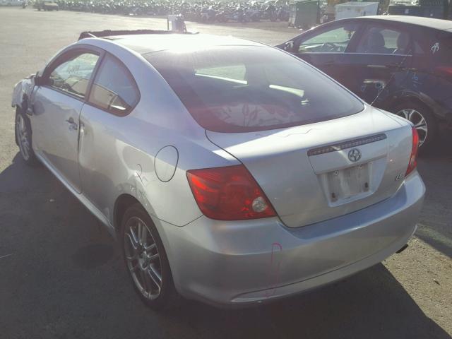 JTKDE177070210371 - 2007 TOYOTA SCION TC 银色 照片 3