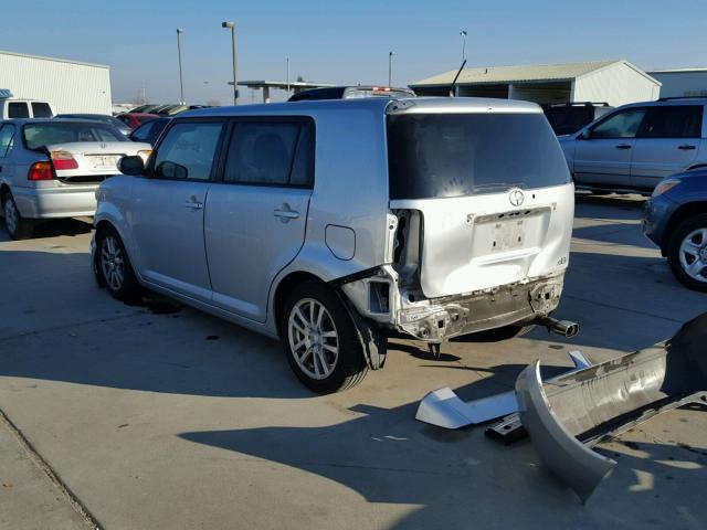 JTLKE50E281008419 - 2008 TOYOTA SCION XB SILVER photo 3