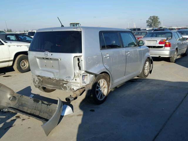 JTLKE50E281008419 - 2008 TOYOTA SCION XB SILVER photo 4