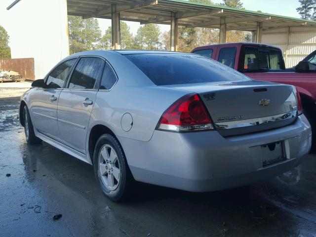 2G1WB5EK6A1193636 - 2010 CHEVROLET IMPALA LT SILVER photo 3