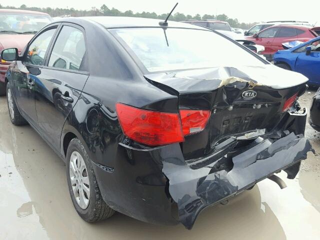 KNAFU4A29D5717119 - 2013 KIA FORTE EX BLACK photo 3