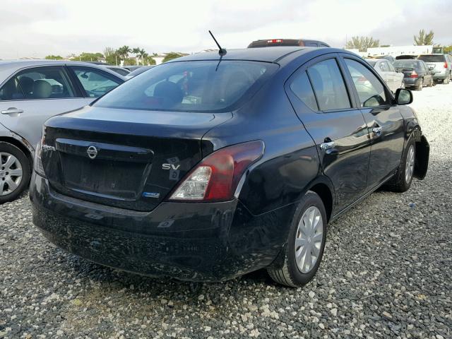 3N1CN7AP5CL907114 - 2012 NISSAN VERSA S BLACK photo 4